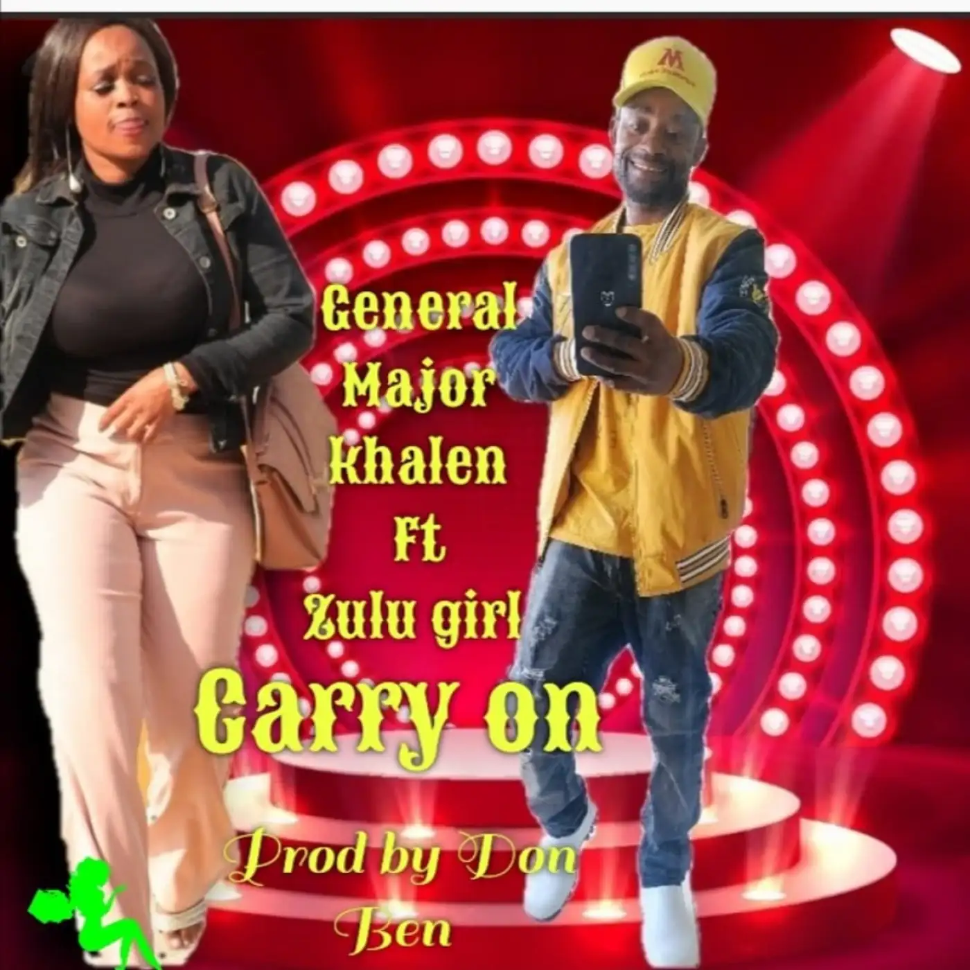 General Khalen-General Khalen - Carry On ft Zulu Girl (Prod. Don Ben-song artwork cover