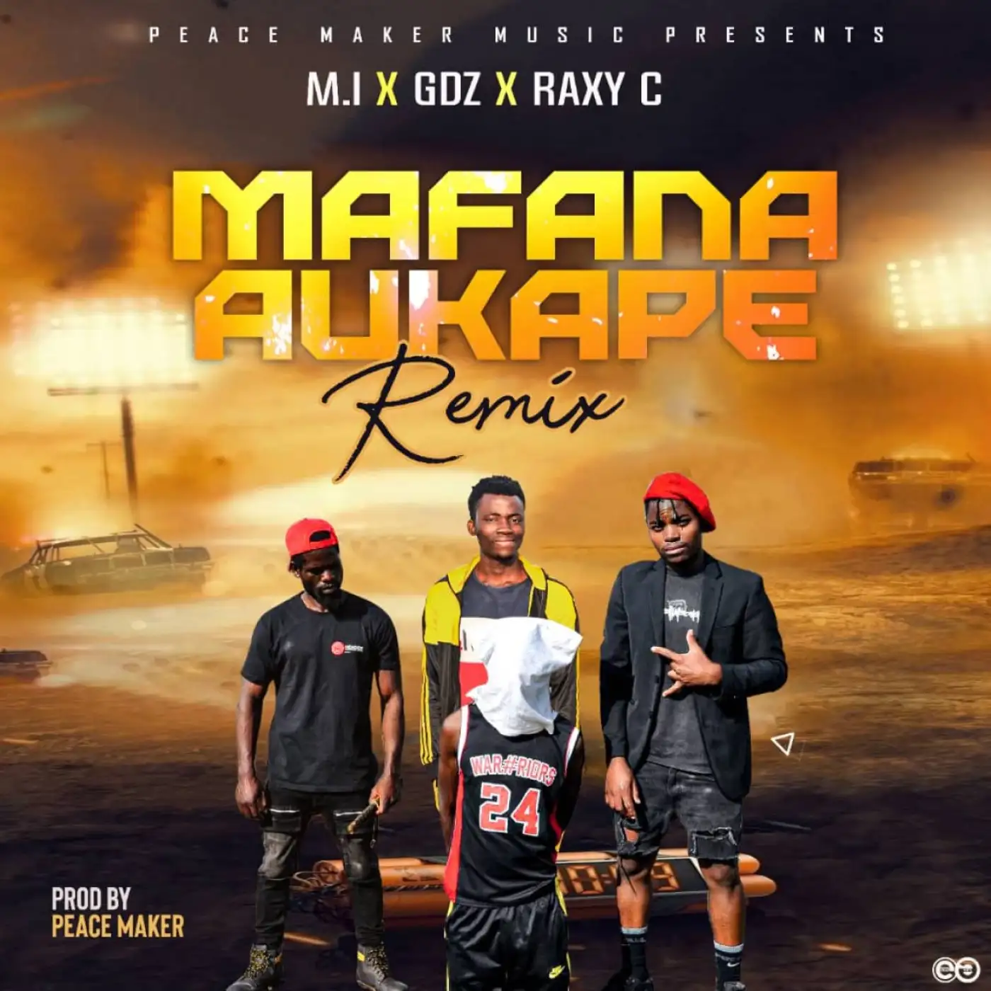 M.I-M.I - Mafana Aukape Remix ft GDZ & Raxy C (Prod. Peace Maker)-song artwork cover